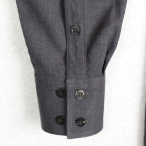 CR RanchWear Shirt Mens Small Gray Button Up Western Work Wear Made In USA - Picture 6 of 7